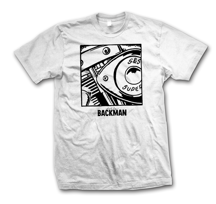Shovelhead T-shirt -- Art by Backman